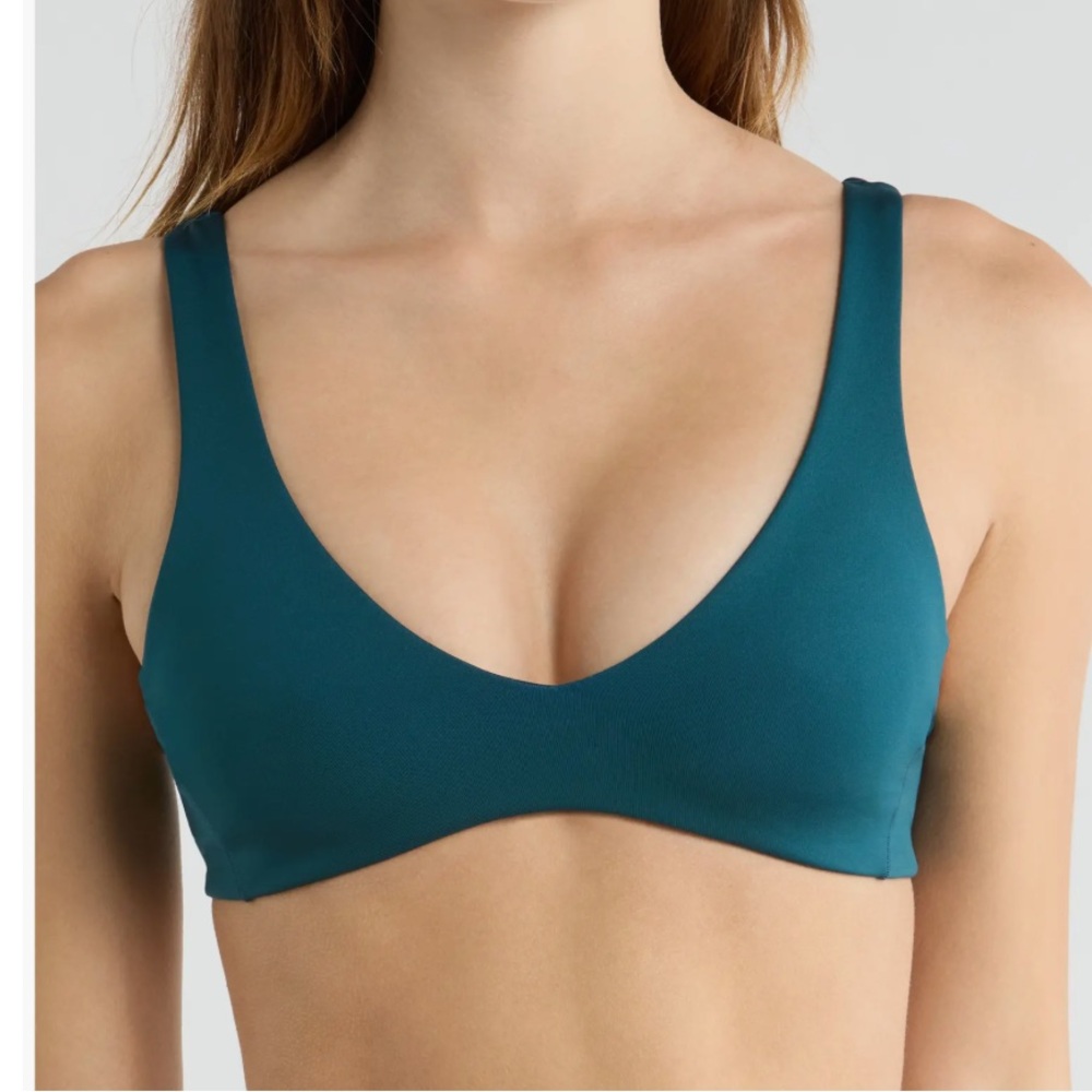 Left on Friday Plunge Bikini Top deep end